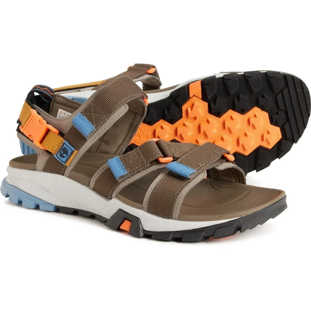 Timberland Garrison Trail Strap Sandals Men Sz 12M Brown Outdoor Sporty Comfort
